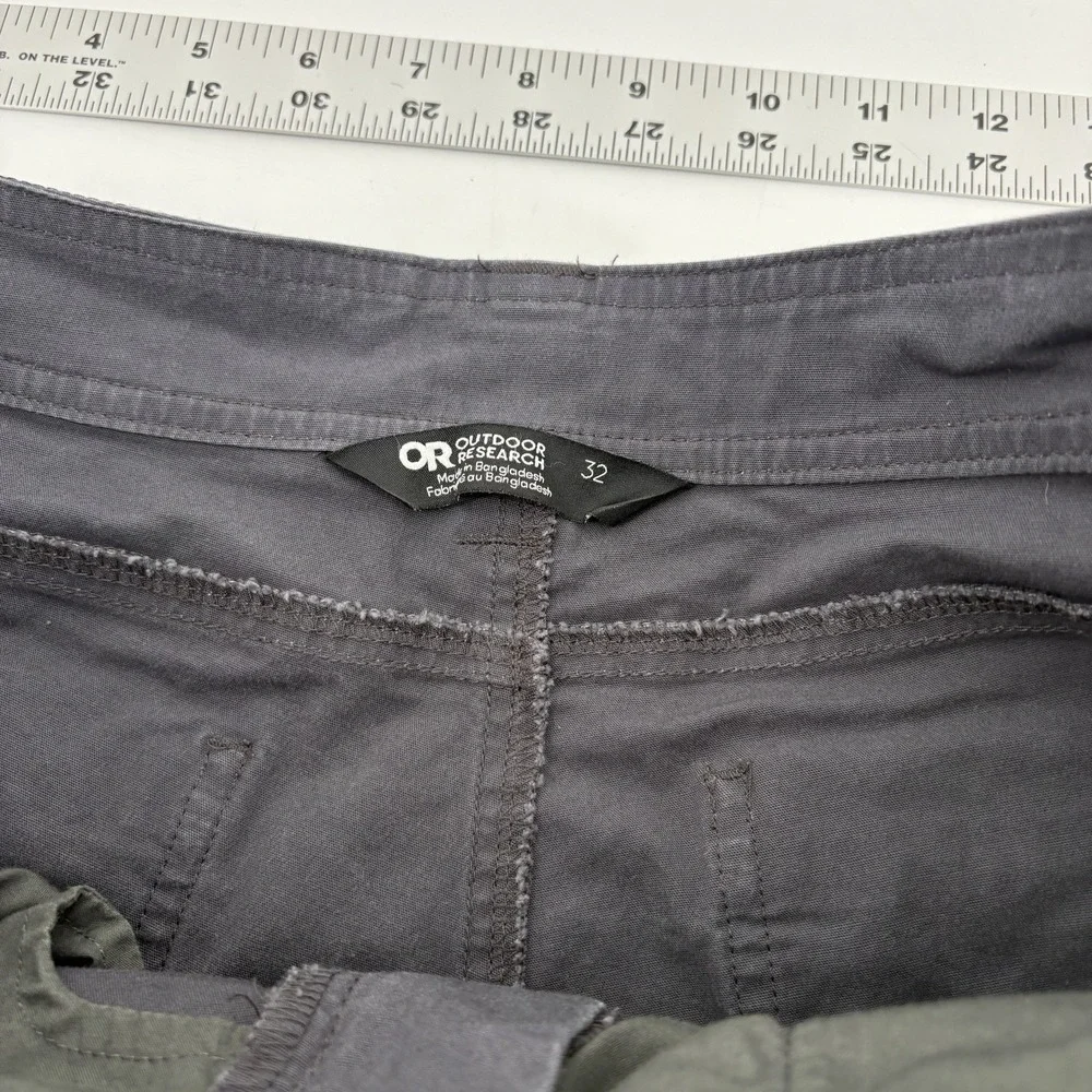 Outdoor Research Shastin Pants Mens 32X32‎ Gray Stretch Chino Casual Travel Hike